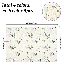 20 Stück Geschenkpapier in 4 Farben&nbsp;DIY-SP0005-24