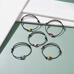 Braccialetto di cordone di perline stella&nbsp;BJEW-JB07683