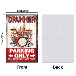 Старинный металлический оловянный знак&nbsp;AJEW-WH0189-467