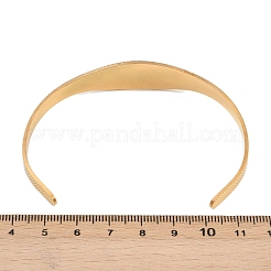 Браслеты-манжеты из нержавеющей стали 304 для женщин в стиле религии святого бенедикта&nbsp;LS-BJEW-S181-01G