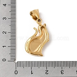 Подвеска из нержавеющей стали 304 со стразами&nbsp;STAS-B167-14B-G