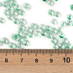 Transparente innenfarbene Glas-Saatperlen&nbsp;SEED-A032-04G