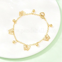 Fußkettchen mit Charms aus Edelstahl 304&nbsp;BJEW-D458-03G