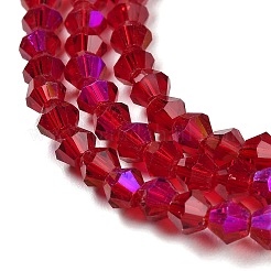 Transparentes cuentas de vidrio electroplate hebras&nbsp;EGLA-A039-T4mm-L27