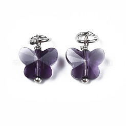 Подвески из граненого прозрачного стекла&nbsp;GLAA-T024-06