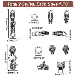 2 комплект из 2-х колец пружинного затвора из нержавеющей стали 304&nbsp;STAS-UN0041-77