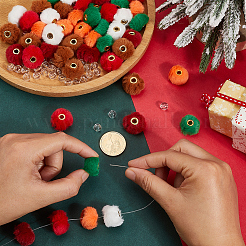 60 шт. 6 цвета имитация кроличьей шерсти европейские бусины&nbsp;FIND-PA0001-25