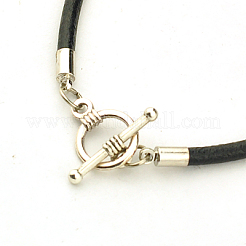 Натуральной кожи делает шнур браслет&nbsp;AJEW-JB00018-03