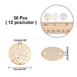 36 pièce 3 maillons normaux en laiton de style&nbsp;KK-AR0002-18