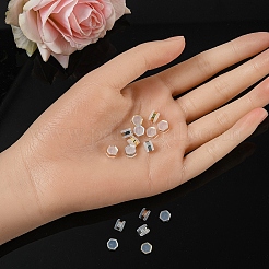 16 шт. 4 цвета силиконовые гайки для ушей&nbsp;SIL-YW0001-02