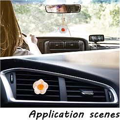 2 шт. 2-х цветные украшения для воздуховодов автомобиля из гипса&nbsp;AJEW-FH0002-51