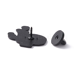 Tête de mort avec broche en émail d'herbe&nbsp;FIND-K005-28EB