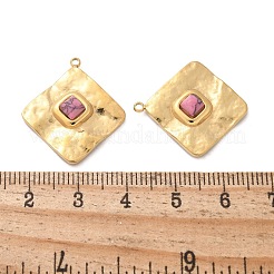 Окрашенные синтетические бирюзовые подвески&nbsp;STAS-L022-459G-04