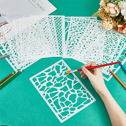 12 foglio di modelli di stencil per pittura e disegno di animali domestici&nbsp;DIY-WH0430-339