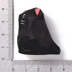 Figurines en bois en forme de chat&nbsp;DJEW-G043-01E
