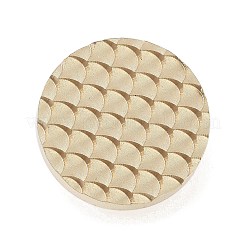 Тема текстуры круглая латунная головка штампа&nbsp;LS-AJEW-M036-01A-G