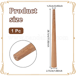 Calibreurs de bagues et mandrins en bois de chêne&nbsp;TOOL-WH0006-004B