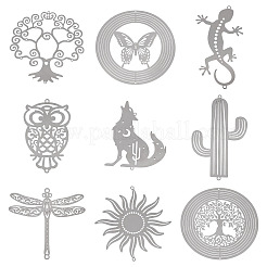 9 шт. 9 стиля 201 звенья соединительные подвески из нержавеющей стали&nbsp;STAS-TA0005-41