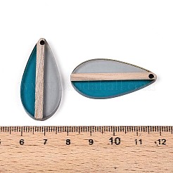 Прозрачные подвески из смолы и дерева&nbsp;RESI-T057-59A