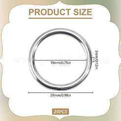 20 шт. соединительные кольца из нержавеющей стали 304&nbsp;STAS-DR0001-13