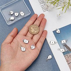 12шт 3 стиля латунные микропаве прозрачные кубические подвески из циркония&nbsp;ZIRC-BBC0003-53