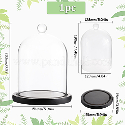 1 шт. стеклянный купол&nbsp;AJEW-SC0002-60B-03