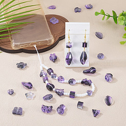 125 г прозрачных стеклянных бусин градиентного цвета&nbsp;GLAA-TA0003-58B