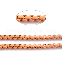 Catene scatolate in ottone fatte a mano verniciate a spruzzo ecologiche&nbsp;KK-J276-17-P19