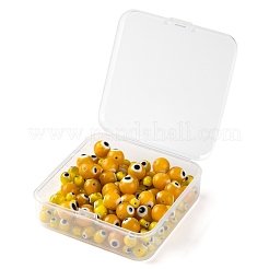 3 нить 3 стилей ручной работы сглаз лэмпворк круглые бусы&nbsp;LAMP-LS0001-12G