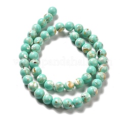 Perles de turquoise synthétique et coquillage assemblées&nbsp;G-D482-01C-08