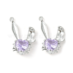 Латунные микро проложить кубического циркония подвески&nbsp;KK-L208-05P-03