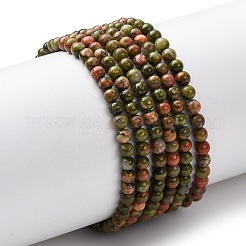 Природные Unakite бисер нитей&nbsp;G-Z116-A01-3mm