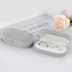 1 шт. прямоугольные бархатные коробочки для парных колец&nbsp;CON-LP0001-87C