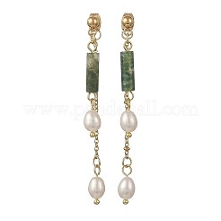 Pendientes de botón de acero inoxidable 304&nbsp;EJEW-JE07386-01