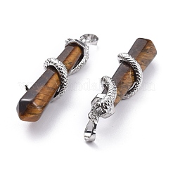 Натуральный тигровый глаз большие остроконечные подвески&nbsp;G-F696-B09