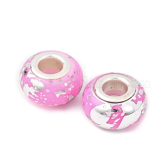 Европейские бусины-рондель из непрозрачной смолы&nbsp;RESI-Z046-03B