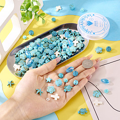 Наборы для самостоятельного изготовления браслетов/ожерельев из натуральной лавы&nbsp;DIY-TA0012-54