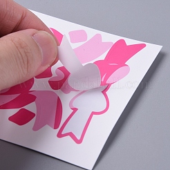 Bowknot & Herz Muster dekorative Aufkleber Blätter&nbsp;DIY-L037-G04