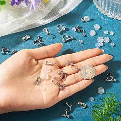 24 pièce de 3 styles de boucles d'oreilles à clip en acier inoxydable 316&nbsp;STAS-TA0006-31P