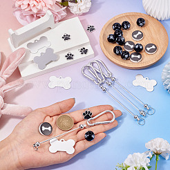 Наборы для самостоятельного изготовления брелока с отпечатком лапы&nbsp;DIY-TA0013-74