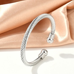 Bracciali con coppia in acciaio inossidabile 304&nbsp;BJEW-G584-05