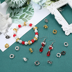 120шт. 4-цветная литая рамка для бусин&nbsp;FIND-SC0017-94