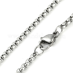 Collar con colgante de flor de acero inoxidable 201 con elementos árabes.&nbsp;NJEW-D089-01P-01