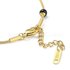 Braccialetti a catena a serpente in acciaio inossidabile 304 con placcatura ionica (ip) per donna&nbsp;BJEW-K254-19G-01