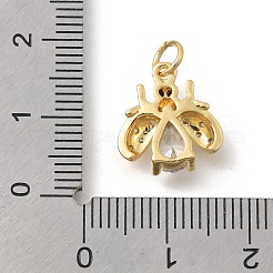 Pendentifs avec zircon cubiques à micro-pavés en laiton&nbsp;KK-D431-074A-01
