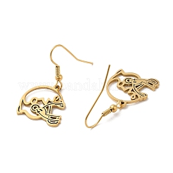 Orecchini pendenti in acciaio inossidabile 304 con placcatura sotto vuoto pvd&nbsp;EJEW-A023-02G
