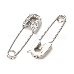 Pendenti in zirconi cubici trasparenti in micro pavè di ottone&nbsp;KK-K422-07P
