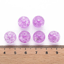 Perles en acrylique transparentes craquelées&nbsp;MACR-S373-66A-N06