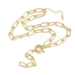 Латунные цепочки-скрепки и лариаты&nbsp;NJEW-H087-06D-G