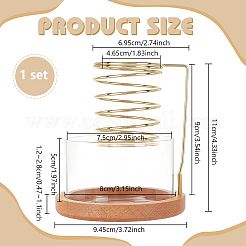 Räuchergefäßhalter aus Glas&nbsp;AJEW-WH0817-119B